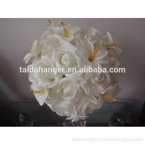 3 Layer Rose And Lilium Flower Motif ball-flower